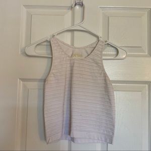 Sugar lips white ribbed crop top